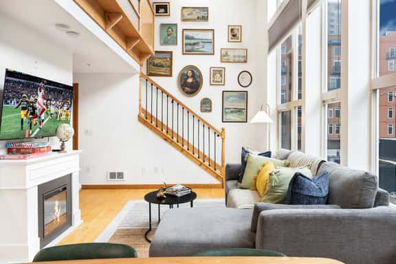 Historic DT Loft w/ 16ft Ceilings, Garage &97 WS! - Image 1