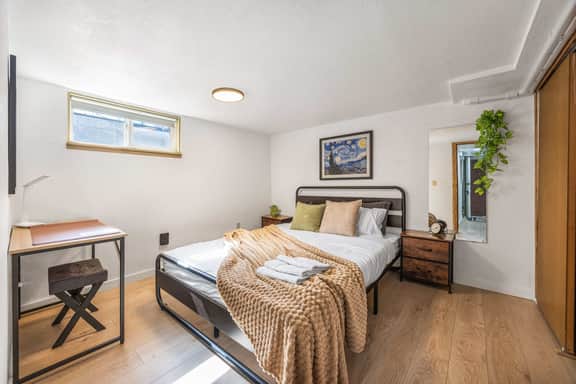 Modern 2BR Basement • Near LRT • Parking
