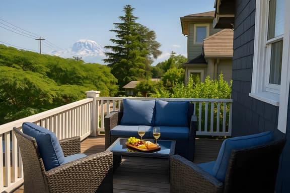 Sunny Seattle Home Mt Rainier, UW Steps Away
