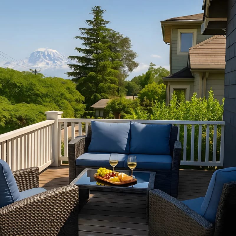 Sunny Seattle Home Mt Rainier, UW Steps Away