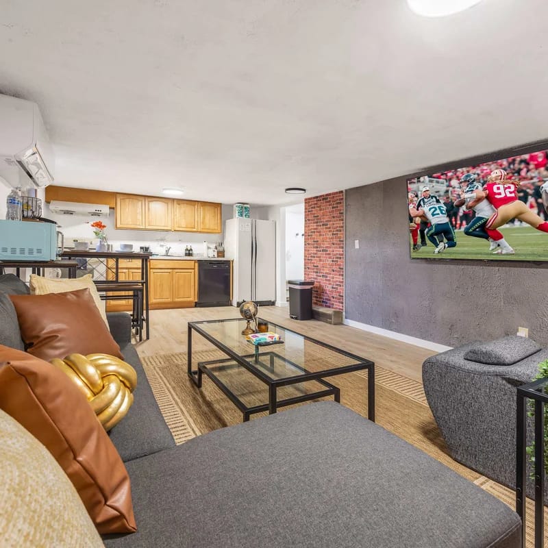 Modern 2BR Basement • Near LRT • Parking
